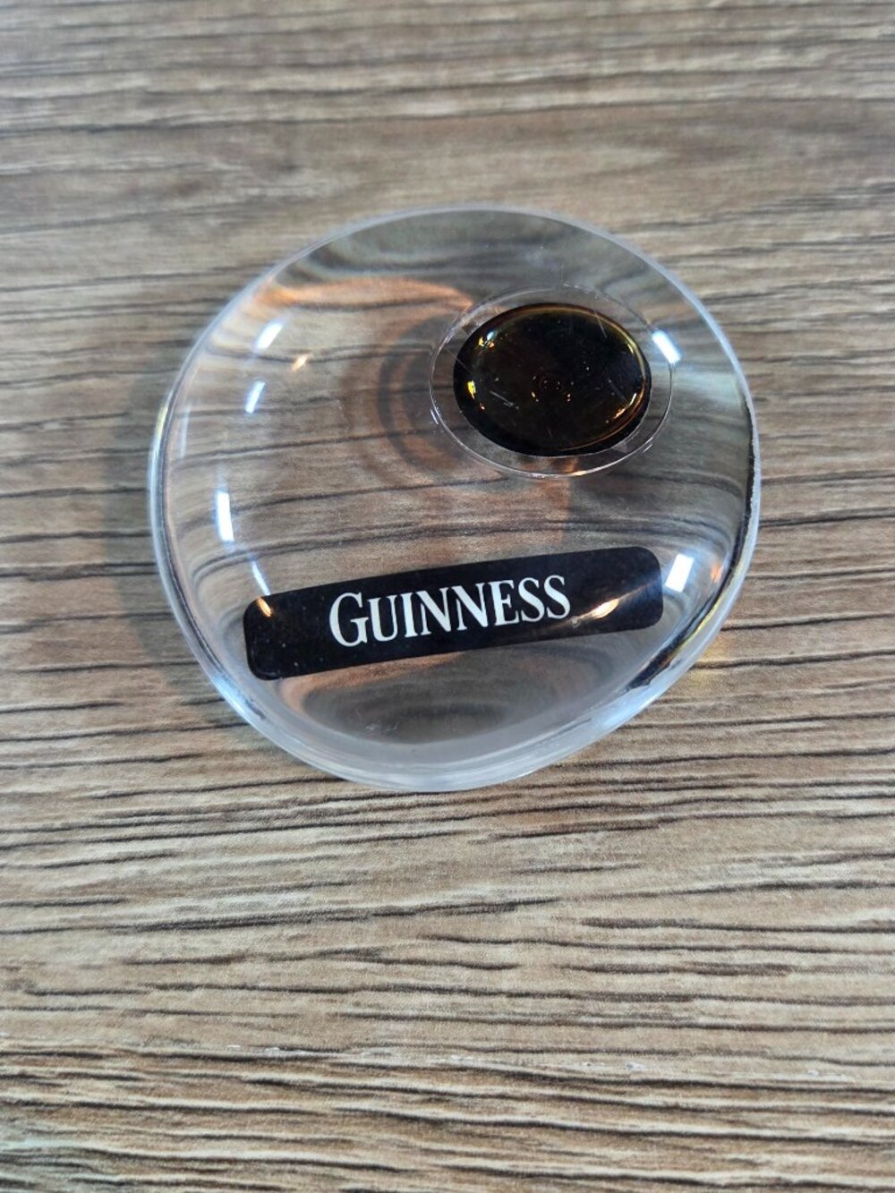 Vintage 2005 Guinness Dublin Brewery Souvenir Paperweight-Has Drop of Guinness